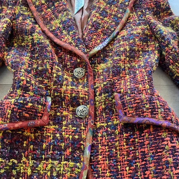 Auc Christian Lacroix Boucle Tweed 2 pisses suit - Picture 8 of 15